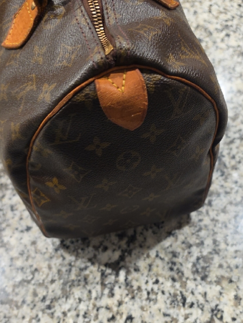 Louis Vuitton Monogram Canvas Duffel with Tan Leather Trim - Picture 3 of 5